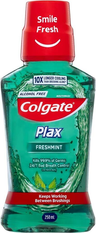 Colgate Plax Antibacterial Alcohol-Free Mouthwash 250ml Freshmint $1.50 ...