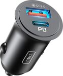 INIU USB-C & USB Car Charger (30W PD + 30W QC 3.0) $7.99 + Delivery ($0 with Prime/ $59 Spend) @ INIU Amazon AU