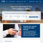 [NSW] 30% off All Valet Parking + Credit Card Surcharge @ Sydney Airport Parking (Online Only)