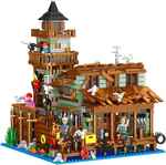 ZHEGAO 1881pcs Fishing Village Store House Building Set Compatible with LEGO Only US$52 (~A$77.7) Free Shipping