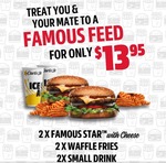 [QLD, NSW, SA, VIC] Famous Feed Meal Deal for 2 for $13.95 in-Store Only @ Carl's Jr