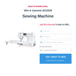 Win a Janome DC2030 Sewing Machine from Sew Much Easier