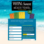 Win 1 of 2500 Nakie Recycled Sand Free Beach Towels (Woolworths Purchase Required) from Nakie (Excludes SA)