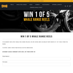 Win 1 of 5 Whale Range Reels from Alvey