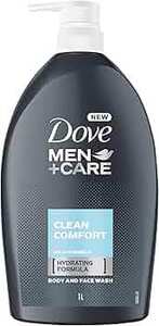 Dove Men+Care Clean Comfort Body and Face Wash 1L $8.50 ($7.65 S&S) + Delivery ($0 with Prime/ $59 Spend) @ Amazon AU