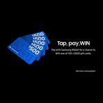 Win 1 of 100 $500 Gift Cards by Making a Payment Using Samsung Wallet from Samsung