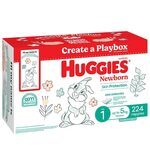 Huggies Newborn/Ultra Dry Nappies (Sizes 1-6) 1-Month Supply $47.99 Delivered @ Costco (Membership Required)