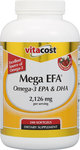 Vitacost Mega EFA Omega-3 EPA & DHA 240 Count - USD$9.95 Each (+ Delivery)
