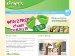 2 Free oven mitts with purchase of any 2 Green products