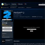 Payday 2 $16.16 PSN Store Download PS3