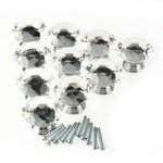 50% off 10pcs 40mm Crystal Diamond Shape Clear Cabinet Knobs USD $14.39 with Free Delivery