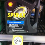 Shell Spirax S3 MD3 Automatic Transmission Fluid $2.50 (Was $35.00) @ K-Mart Wynnum QLD