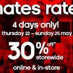 Adidas 30% off Storewide and Online (4 Days - Starts Thursday)
