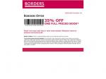 35% off books @ Borders