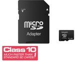 Kogan 64GB Micro SD Card (Class 10, 20MB/s) with Adapter and Free Shipping $29