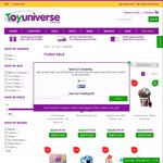 Flash Sale on Selected Toys @ Toy Universe - $5 and $10 Toys - Expires Midnight Tonight