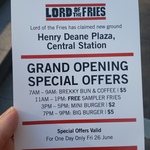 Lord of The Fries Grand Opening Promo SYD Central Station