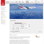 10% off Emirates Flights from Sydney or Melbourne