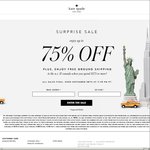 Kate Spade US Store Black Friday Sale- 25% off and 75% off Secret Sale