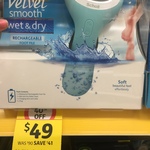 Scholl Velvet Smooth Wet & Dry Foot File $49 (Save $41 off RRP) @ Coles
