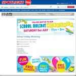 School Holiday Workshop for Kids @ Spotlight (Free Giveaways - Free Project Sheets for Kids)