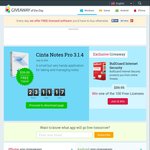 Free Licensed Version of Cinta Notes Pro [Windows] @ Giveaway of the Day