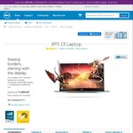 Dell XPS 13 6th-Gen i5-6200 8GB RAM 256GB SSD $1699; 15% off on Select Models @Dell AU