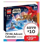 20% off LEGO 75146 Star Wars Advent Calendar $39.99 @ Toys"R"Us - Starts Next Wednesday