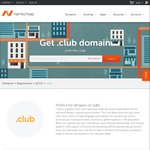 NameCheap - .club at $1.18 AUD First Year, New Registrations Only