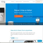 Ring Video Doorbell ($153.95 USD) or Pro ($204.95 USD) Including Free Solar Warning Sign - [Need US VPN]