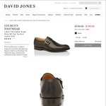 Church's Lisbon Calf Leather Single Monk Cap Toe and Leather Sole @ David Jones (Was $749, Now $199)
