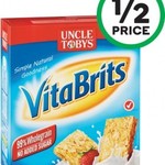 Uncle Toby's Vita Brits 1kg $2.29 (Save $2.30), Ben & Jerry’s Ice Cream Tubs $9 (Save $2.99) @ Woolworths (Starts 1/2)