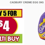 Cadbury Creme Eggs 5 for $4 @ NQR [Vic]