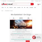 Win a Copy of Battelfield 1 on Origin from GameCheap.com