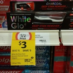 Coles - White Glo Deep Stain Remover Charcoal Toothpaste 150g $3