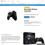 Xbox One Elite Controller $159.96 Free Delivery  Microsoft Store