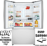 Win a Westinghouse 605L Stainless Steel French Door Fridge Worth $2,599 from Phoodie