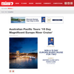 Win a 15 Day Magnificent Europe River Cruise for 2 from Prime7 [ACT & Regional NSW, VIC, QLD and WA] [No Flights]