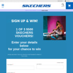 Win 1 of 3 $500 Vouchers from Skechers