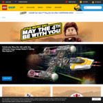 2x VIP Points on Star Wars, Free BB8 40288 Polybag with $100+ Star Wars Purchase + More @ LEGO Shop@Home