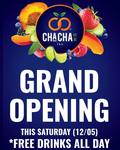 [VIC] CHACHA Tea Grand Opening - Free Drinks All Day