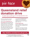 Donate to Queensland Floods and Receive a Voucher for a Free Pie Face Pie
