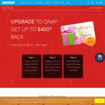 $30 - $400 Gift Card Cashback on Selected NAS Storage Devices @ QNAP