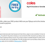 Free Big M Chocolate or Strawberry 2L @ Coles (Flybuys Members)