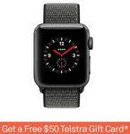 Apple Watch Series 3 GPS + Cellular, 38mm $424 | 42MM $458 + $50 Telstra Gift Card | B&O H6 Beoplay Over-Ear $215 @ Telstra eBay