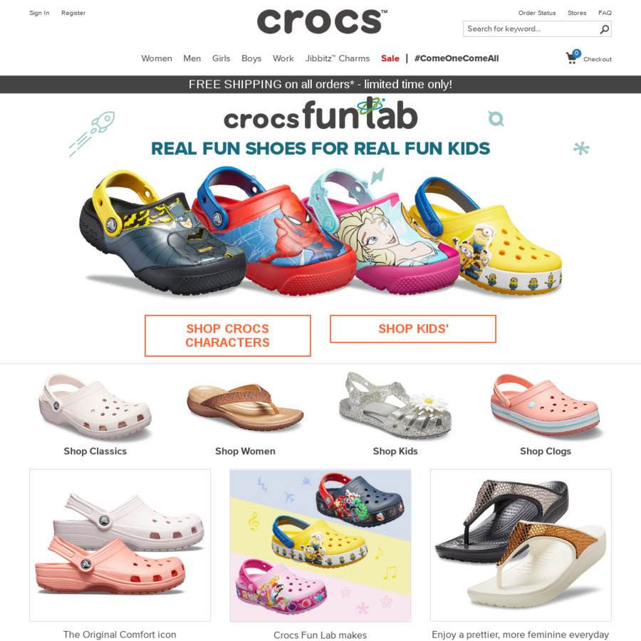 crocs closing sale