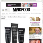 Win 1 of 4 Handsome Men’s Skincare Prize Packs Worth $62.85 from MiNDFOOD