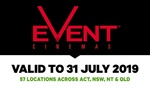 [ACT, NSW, NT, QLD] Event Cinemas: General Entry Movie Ticket $11.48 @ Groupon