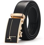 Gifny Mens Leather Belt w/ Automatic Buckle Adjustable (20"-43") $11.99 + Delivery ($0 with Prime/ $49 Spend) @ Jhguhd123 Amazon