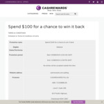 Win 1 of 10 $100 Woolworths WISH eGift Cards from Cashrewards (Make a Woolworths eGift Card Purchase, Min Spend $100)